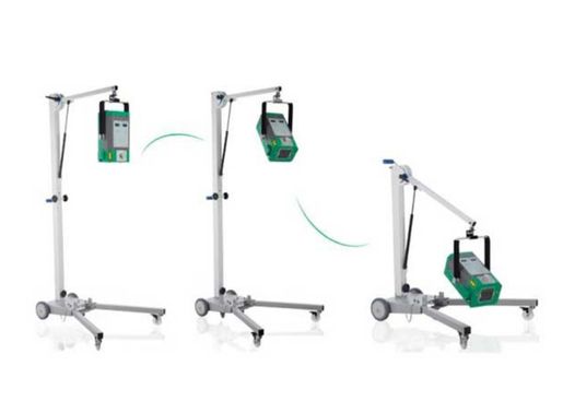 Estativa, negatoscópio e raio-x portátil